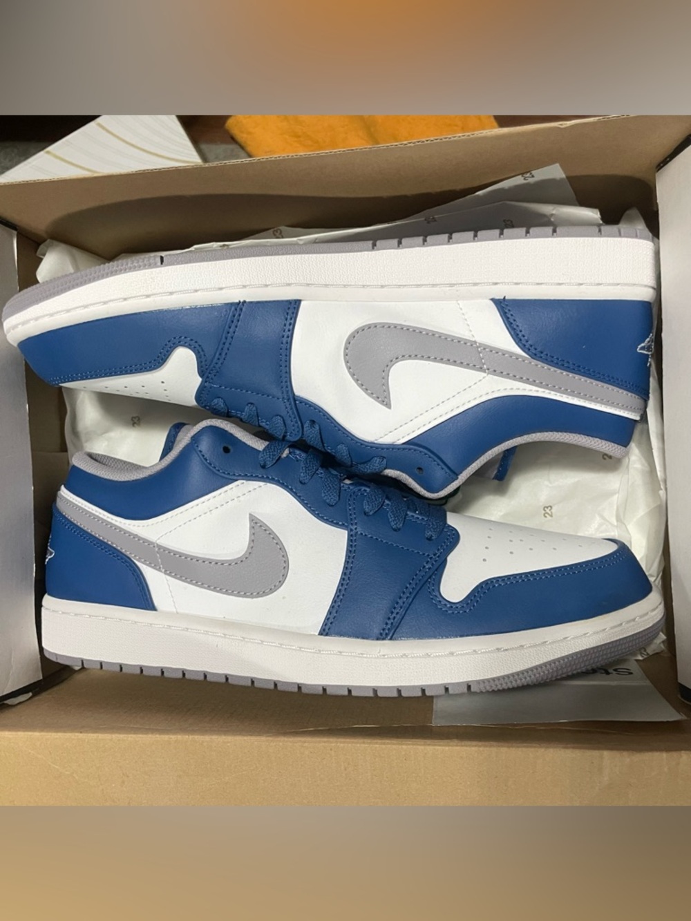 Air Jordan 1 Low True Blue Size 12